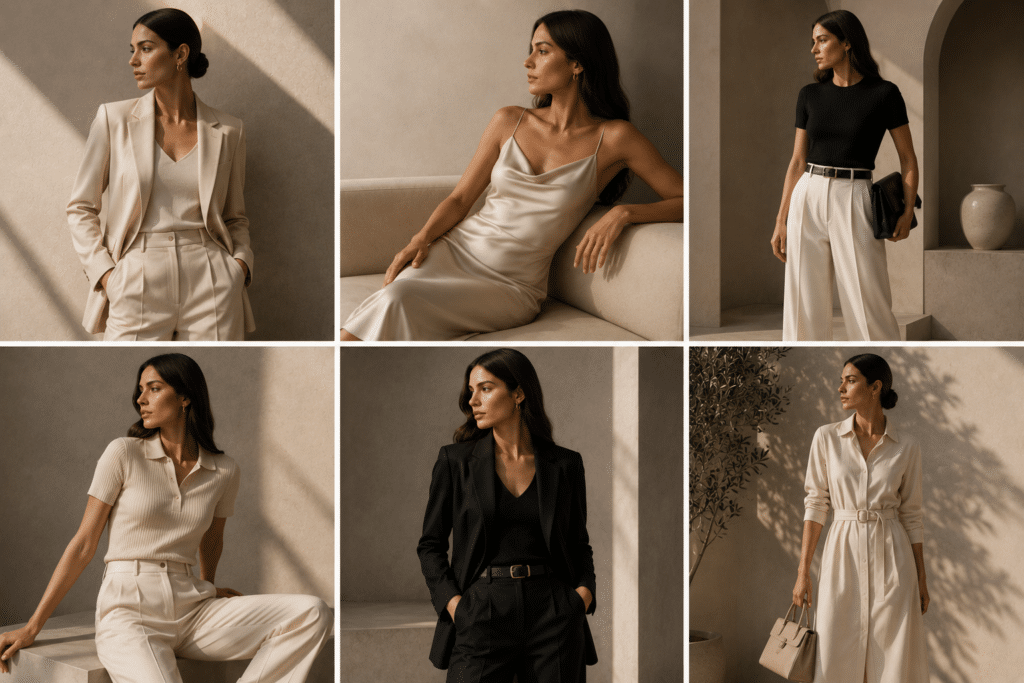VELARÉ women's boutique category showcase – luxury womenswear collection